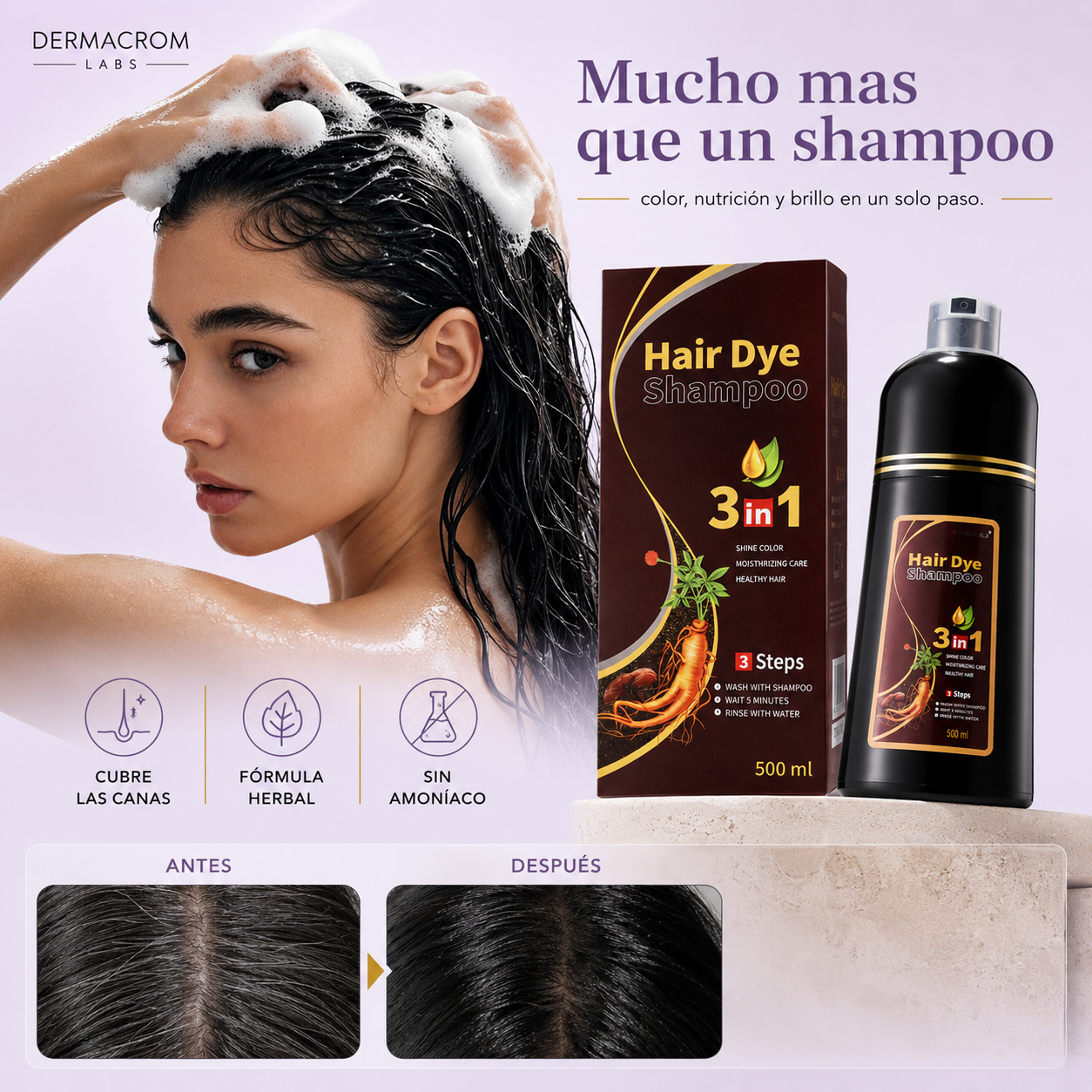 Tratamiento Reversor de Canas Advanced 3 en 1