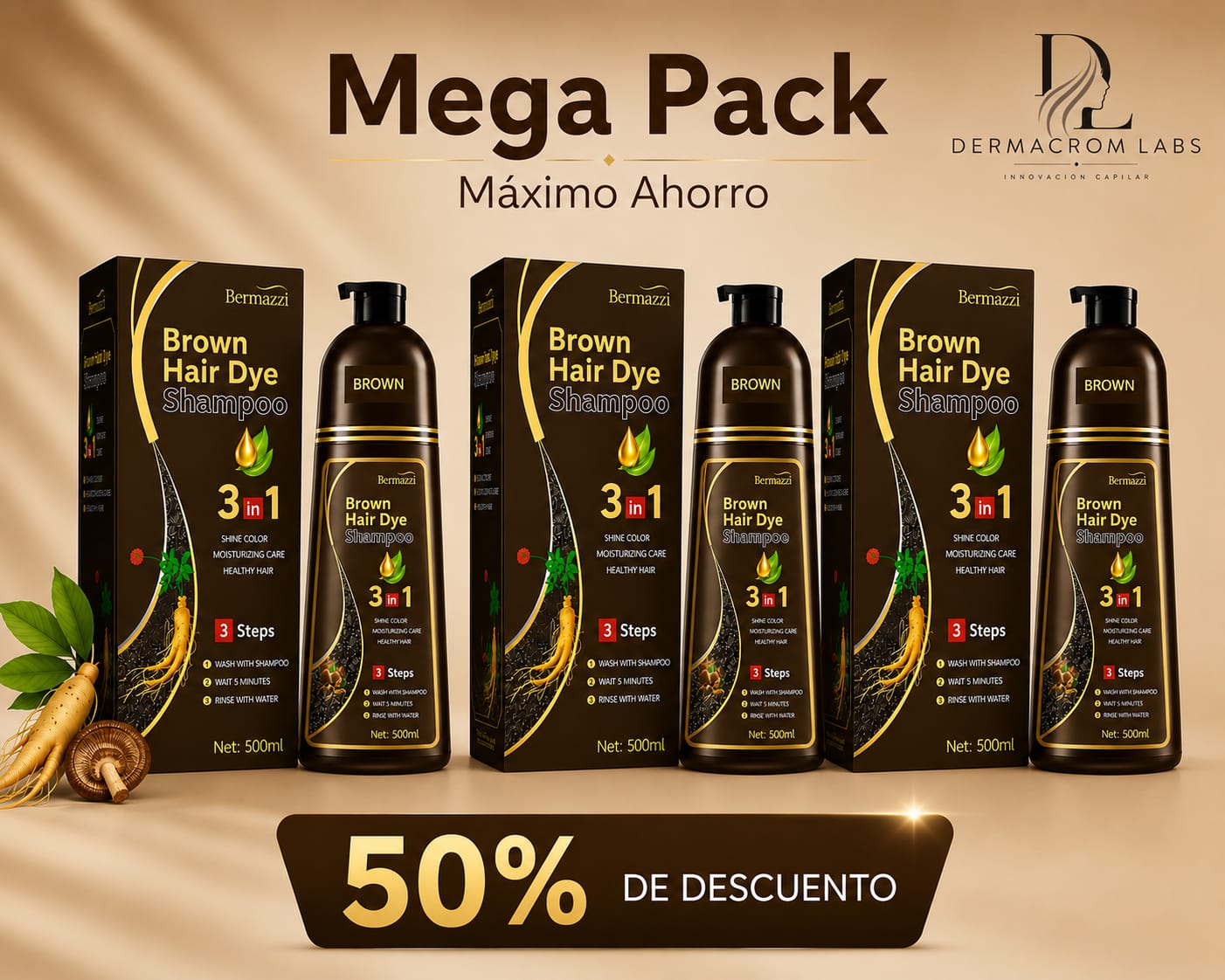 Tratamiento Reversor de Canas Advanced 3 en 1